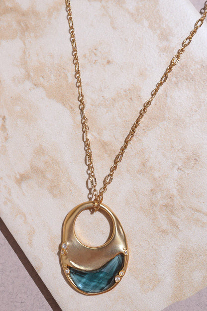 Organic Ring Pendant Necklace