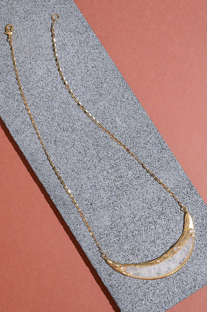 Sparkles Curved Bar Pendant