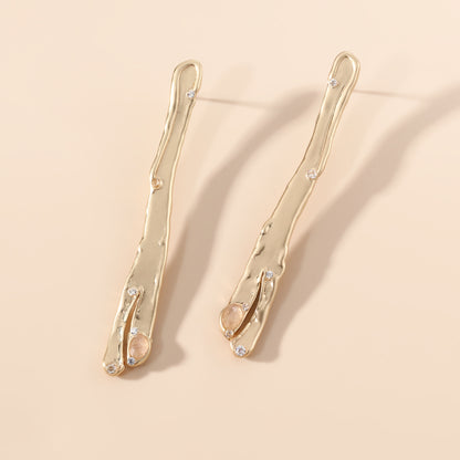 Natural Asymmetry Linear Earrings