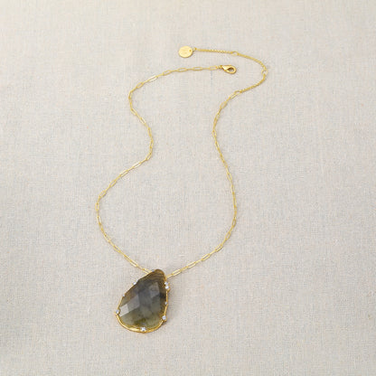 Organic Teardrop Statement Necklace