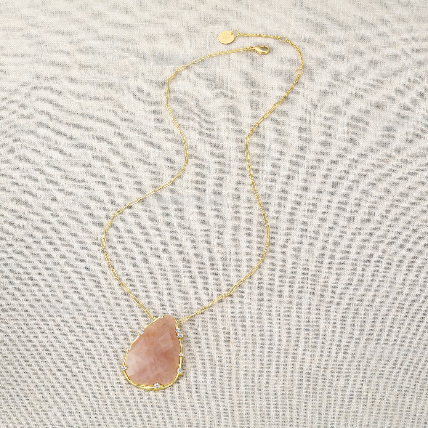 Organic Teardrop Statement Necklace