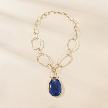 Luxe Oval Pendant Chain