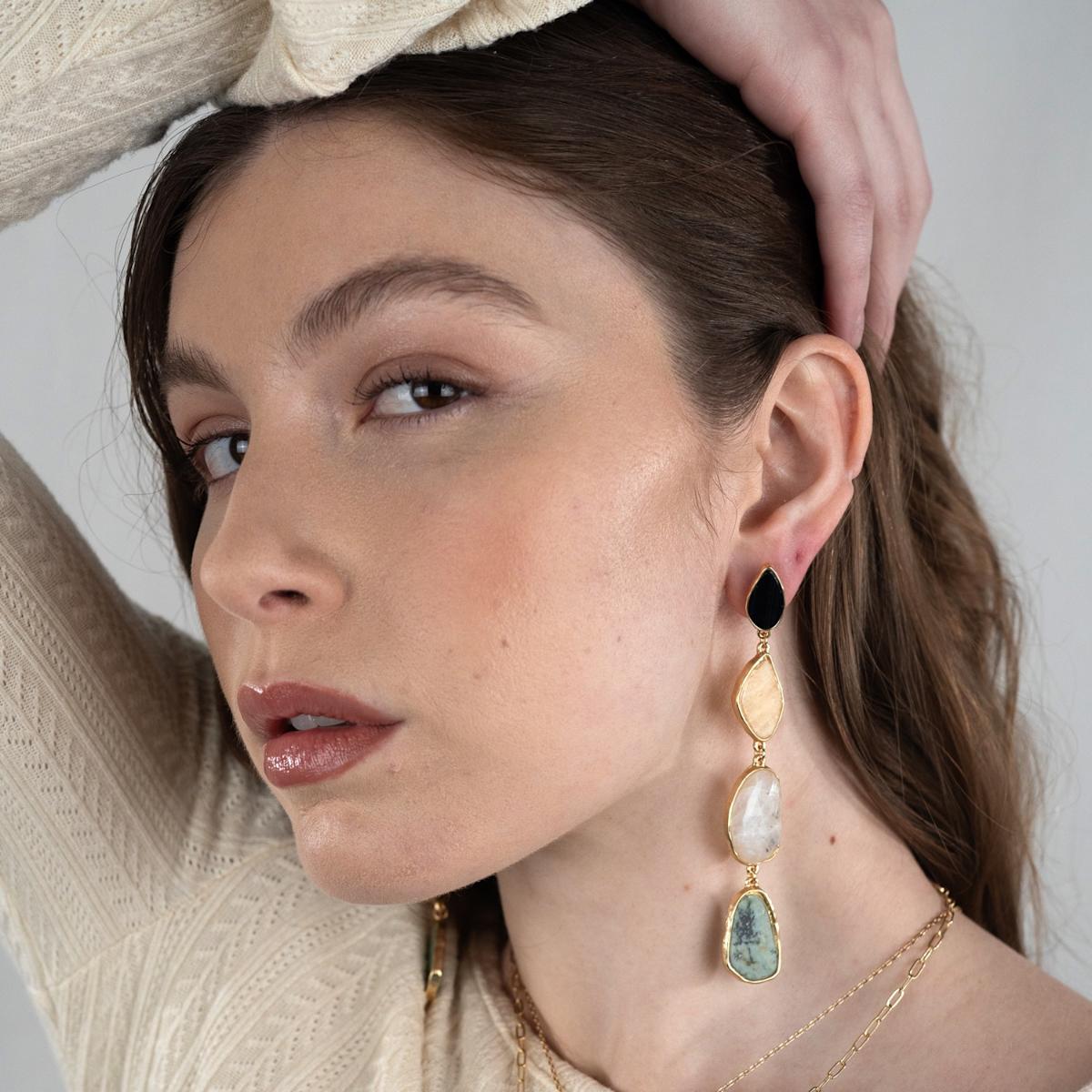 Earth Element Drops Earring