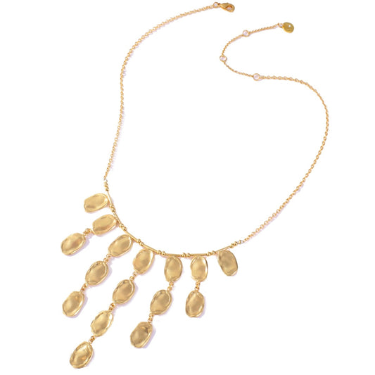 Gilded Waterfall Necklace