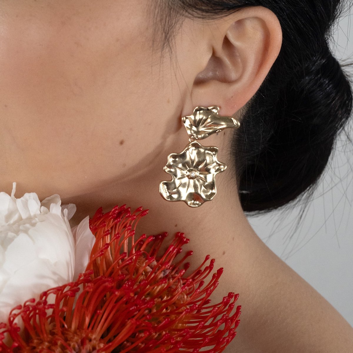 Golden Flora Earrings