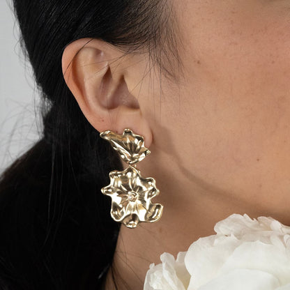 Golden Flora Earrings