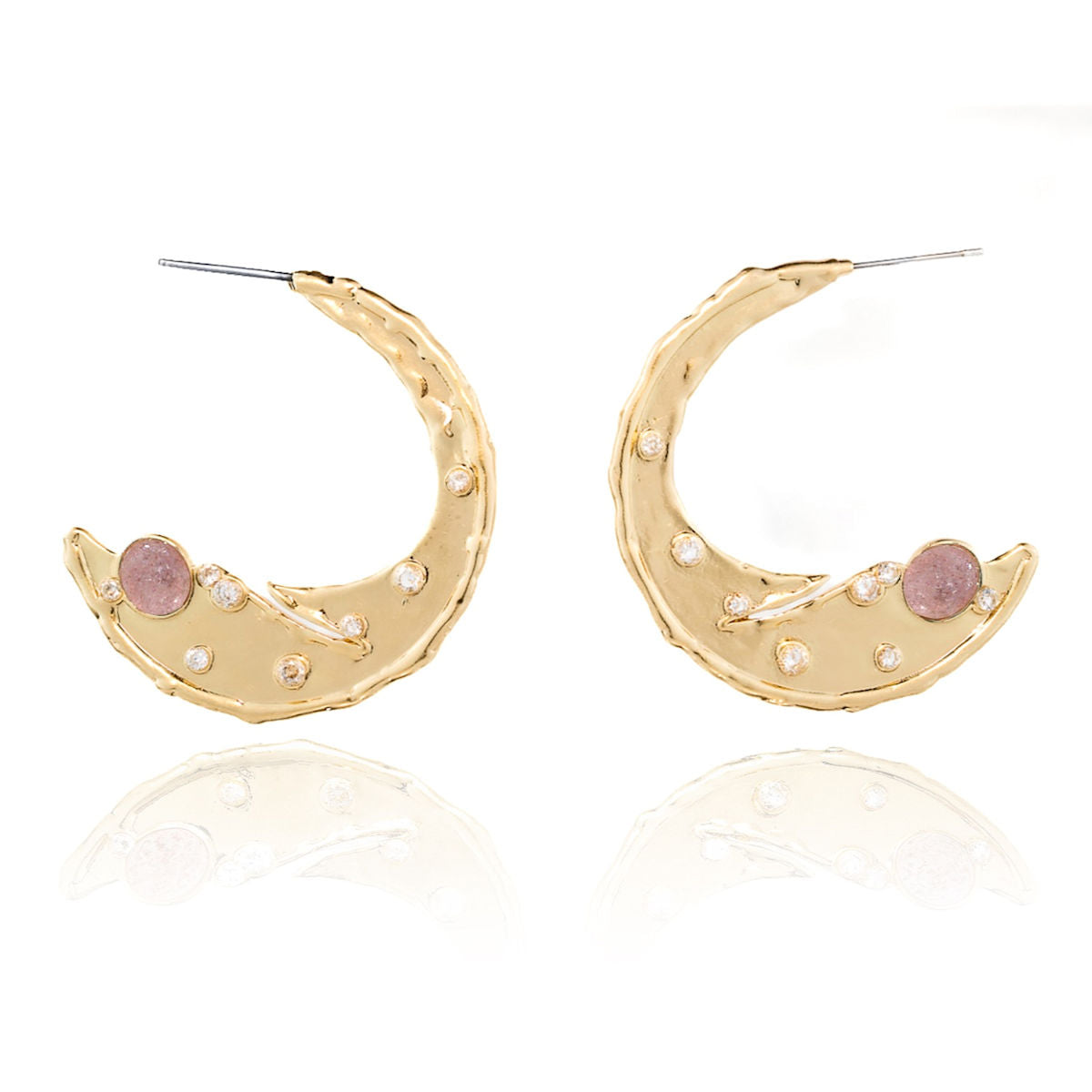 Timeless Organic Crescent Earrings