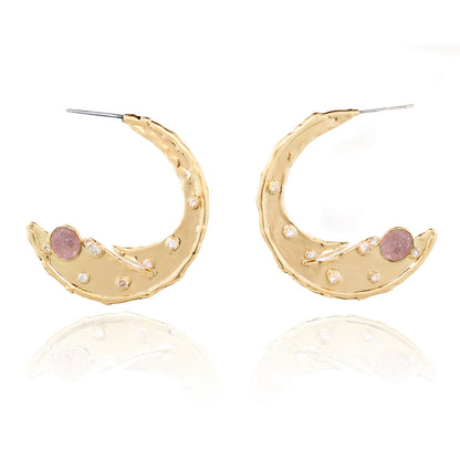 Timeless Organic Crescent Earrings