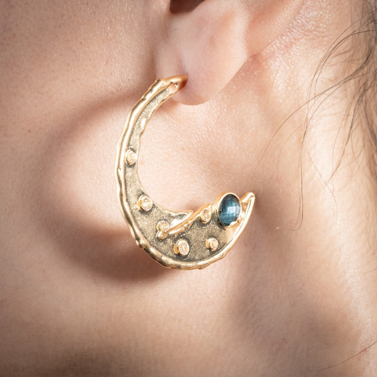 Timeless Organic Crescent Earrings