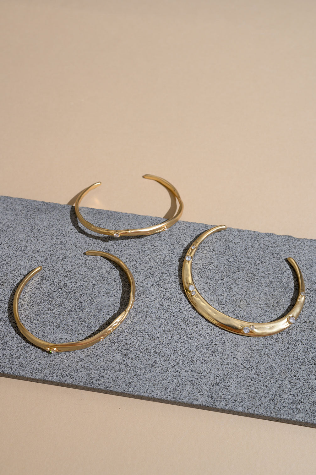 Organic Stacked Bangle Set