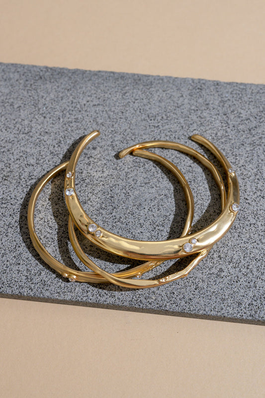 Organic Stacked Bangle Set