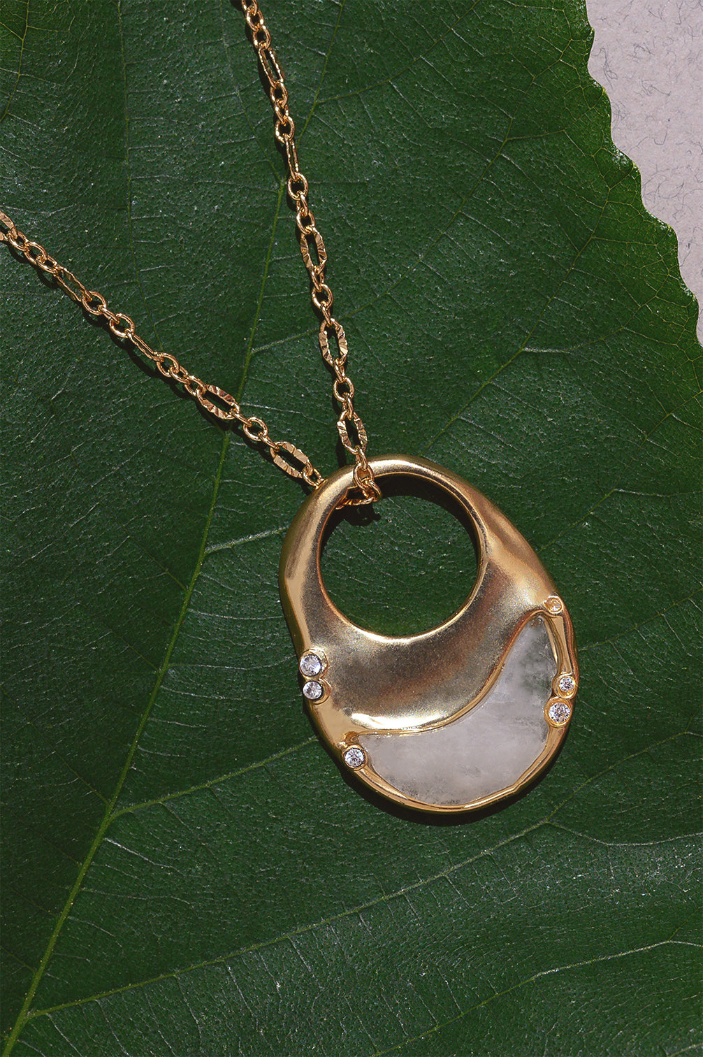 Organic Ring Pendant Necklace