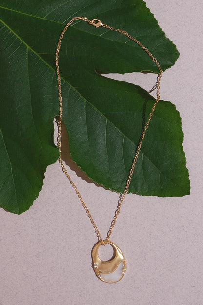 Organic Ring Pendant Necklace