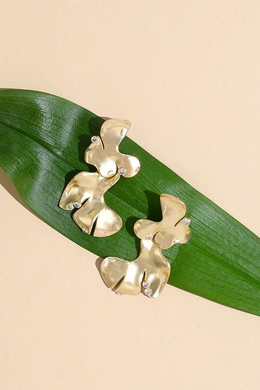 Organic Foliage Statement Earrings