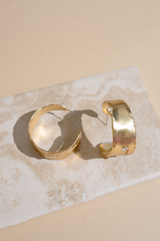 Nature's Elegance Statement Hoop Earrings